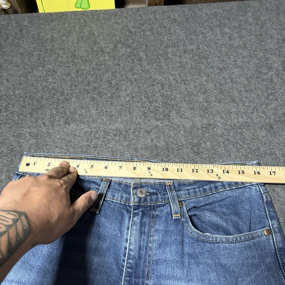 Levis 511 Jeans‎ Mens 34x32 (32x30.5) Blue Medium Wash Slim Stretch Denim Pants